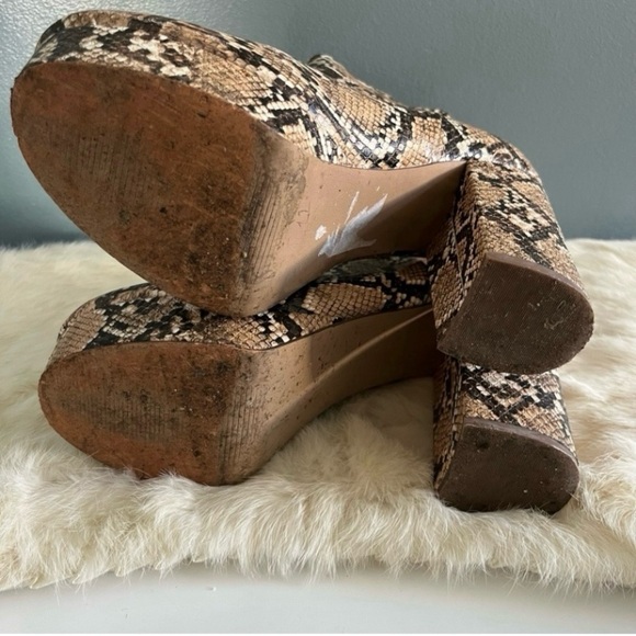 STEVE MADDEN Gusty Snake Print Platform Booties - Picture 13 of 13